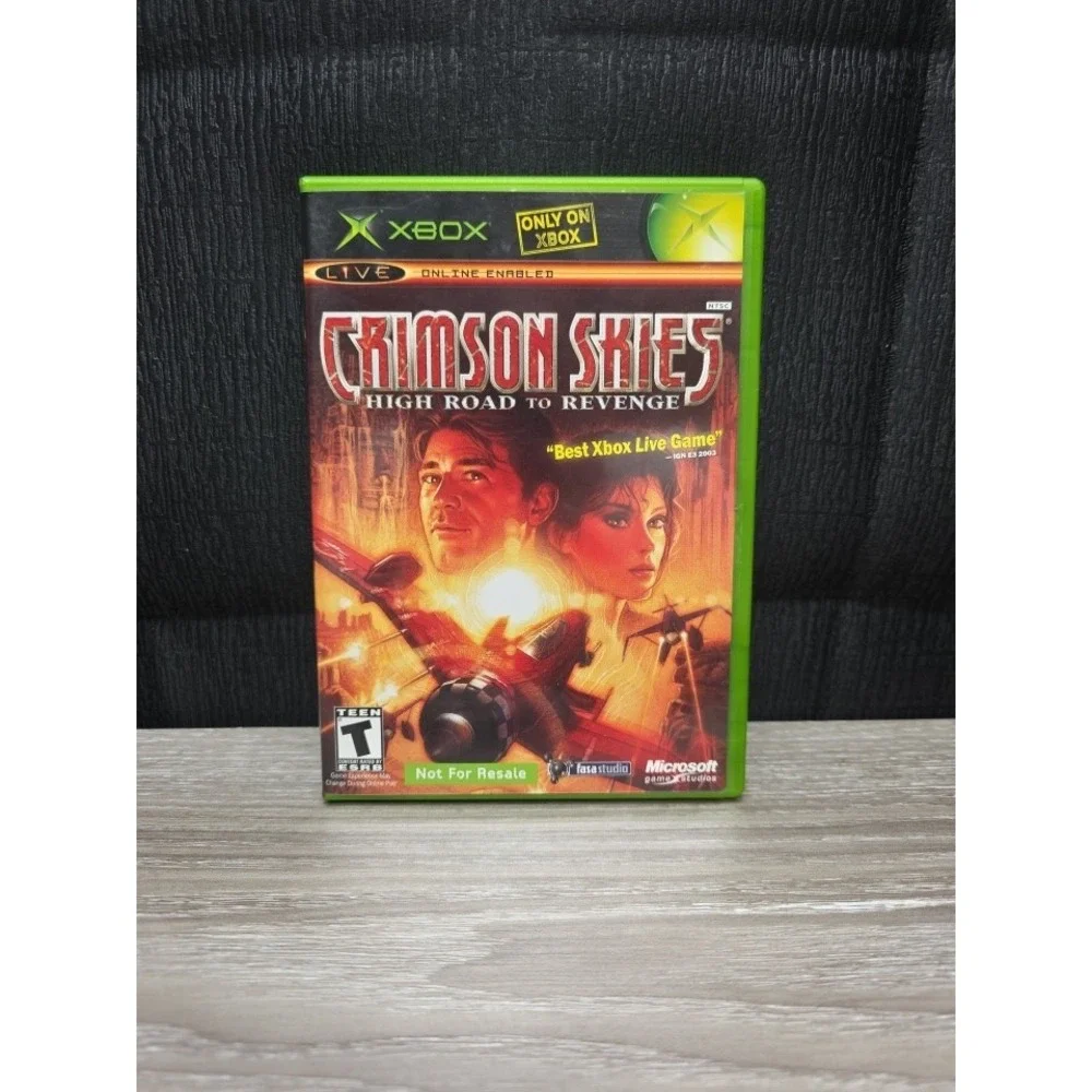 Crimson Skies High Road To Revenge Xbox - Complete CIB Not For Resale